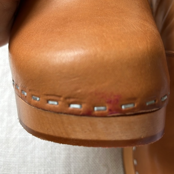 Swedish Hasbeens NWT Wrinkled Pull On Camel Boot Super Fun Great Style ❤️🌈 - Picture 12 of 14